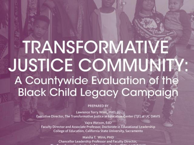 Transformative Justice Community: A Countywide Evaluation of the Black Child Legacy Campaign