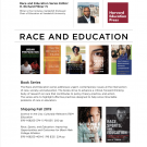 Harvard Ed Press: Race and Education Flier